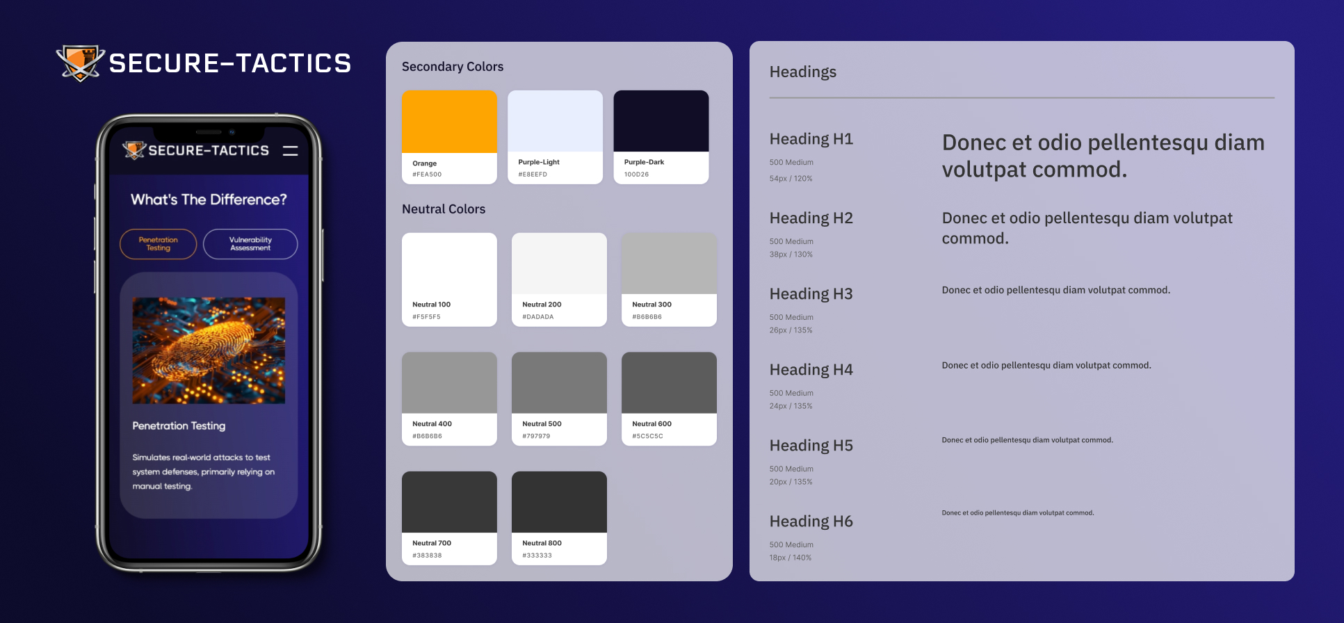 Secure-Tactics project interface