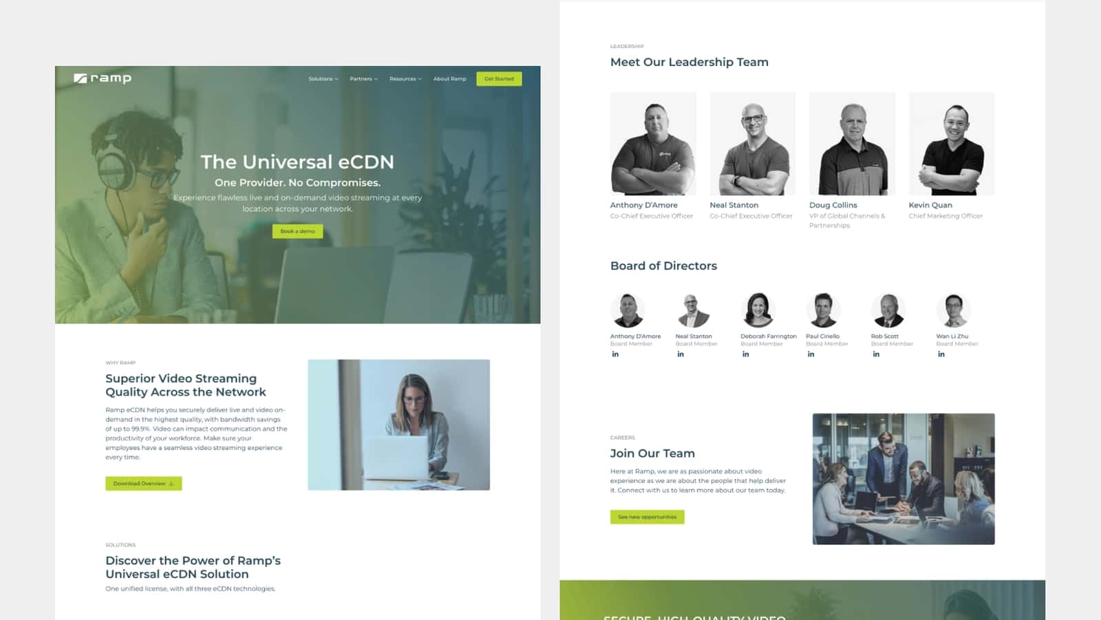 RampCDN project interface