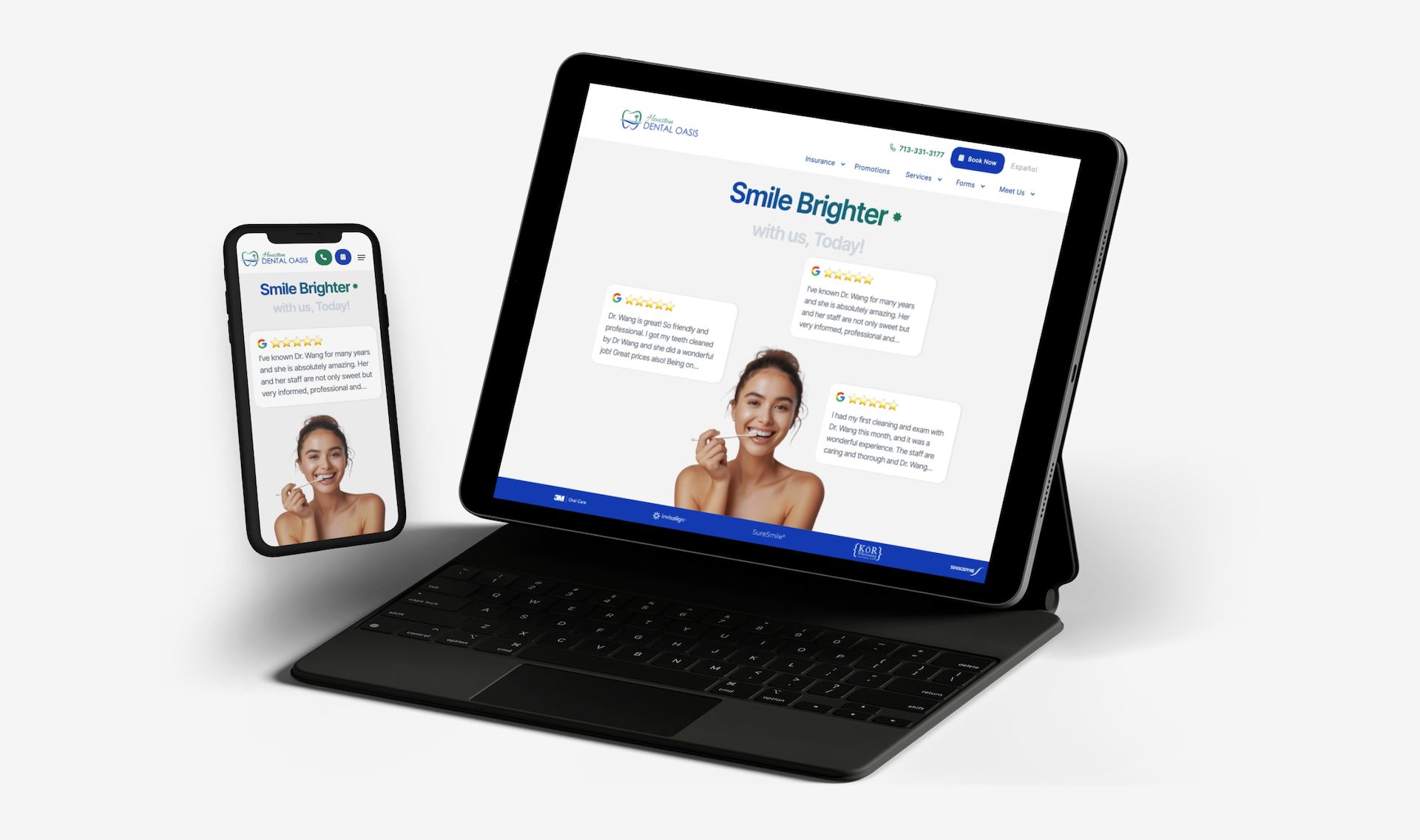 Houston Dental Oasis project interface