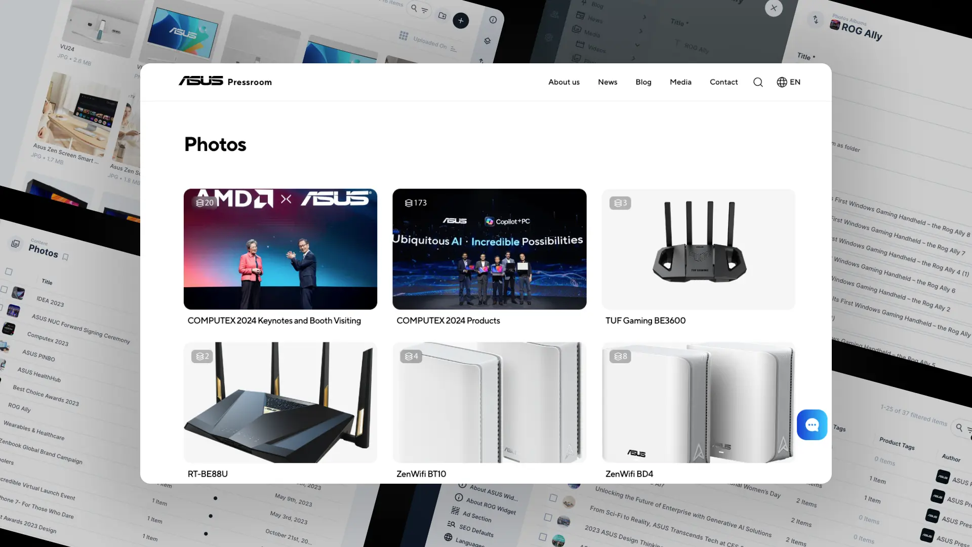 ASUS Pressroom project result 1